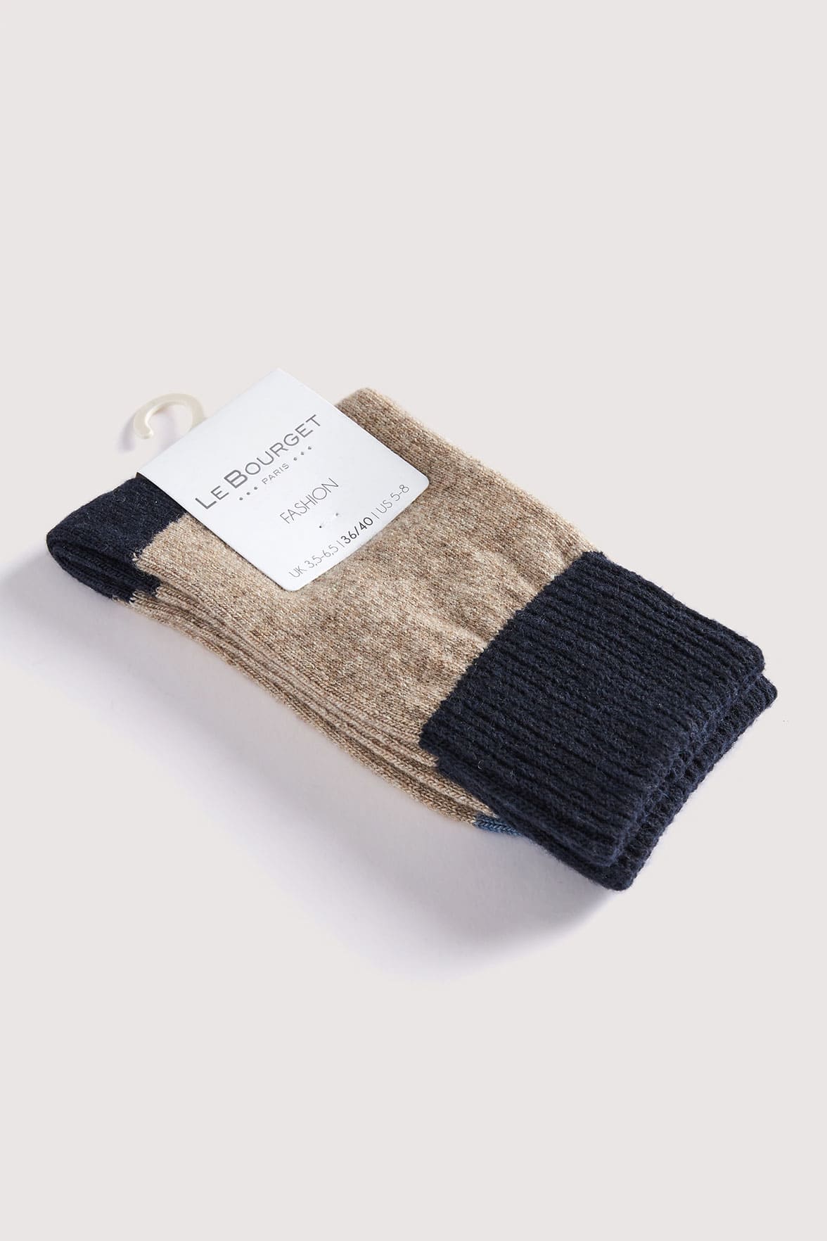 Chaussettes Fantaisies Chinées - Camel - Image 3