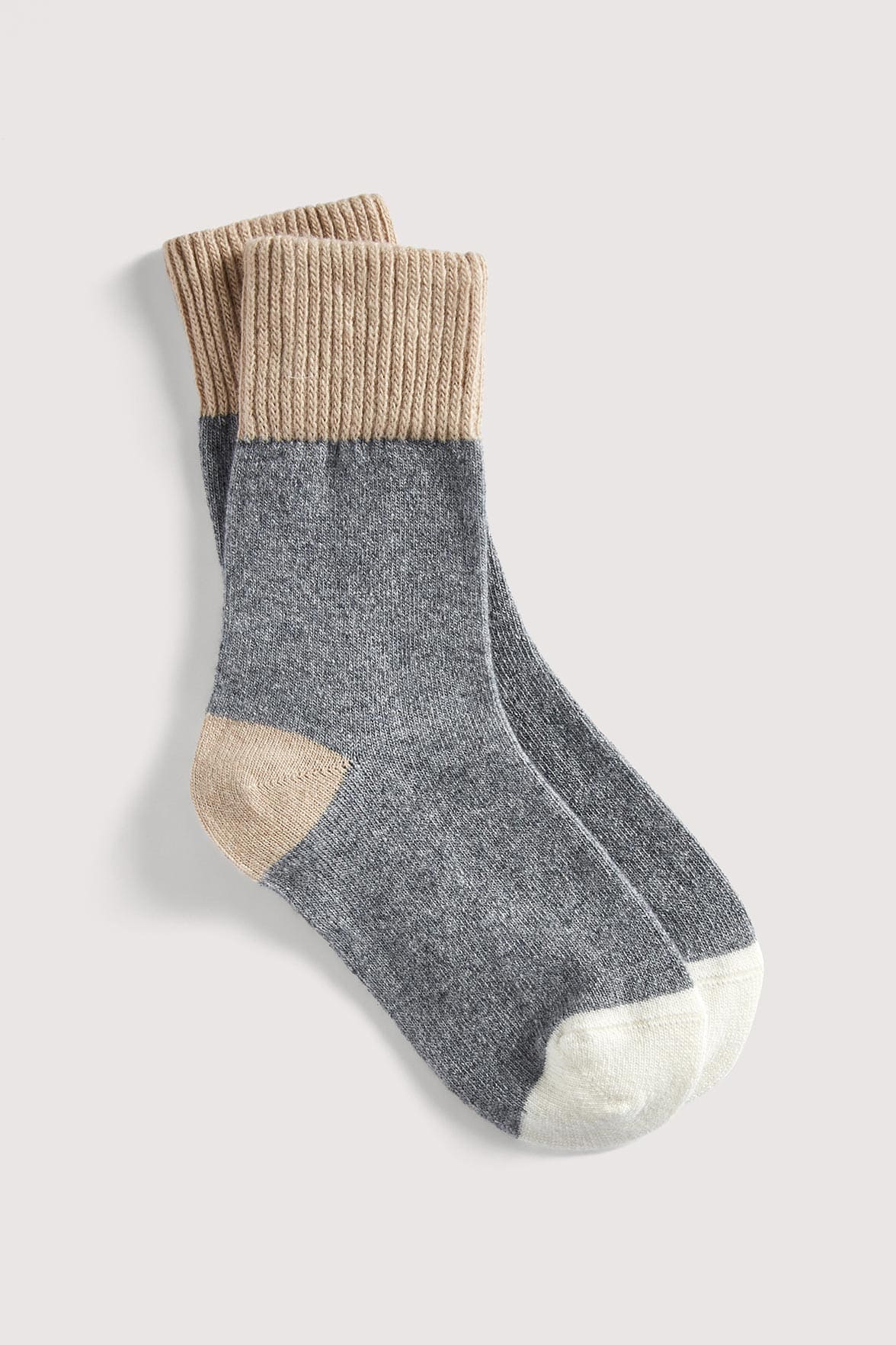 Chaussettes Fantaisies Chinées - Gris - Image 2