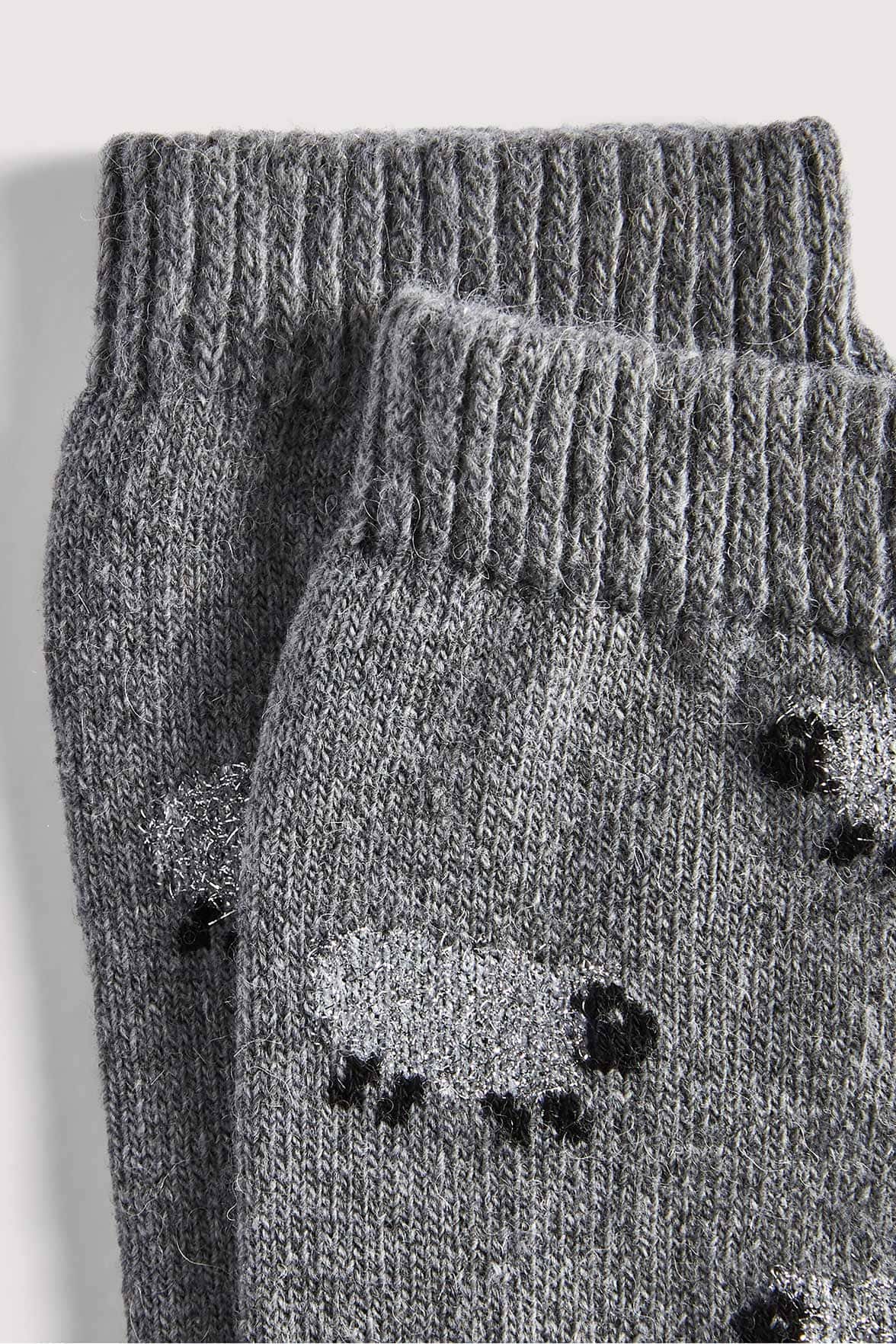 Chaussettes Fantaisies Motif Moutons Lurex - Gris - Image 4