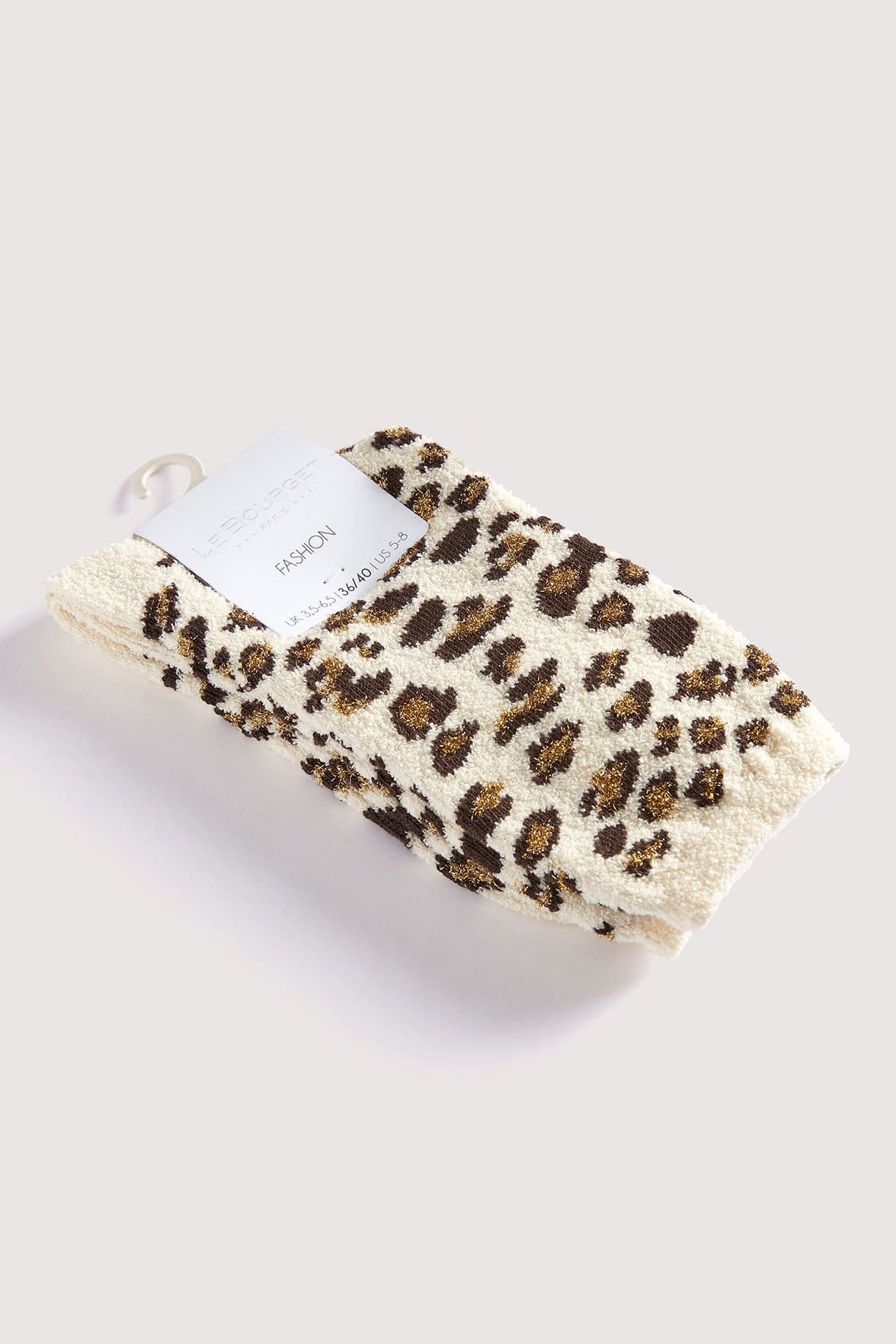 Chaussettes Fantaisies Motif Animalier Lurex - Naturel - Image 3
