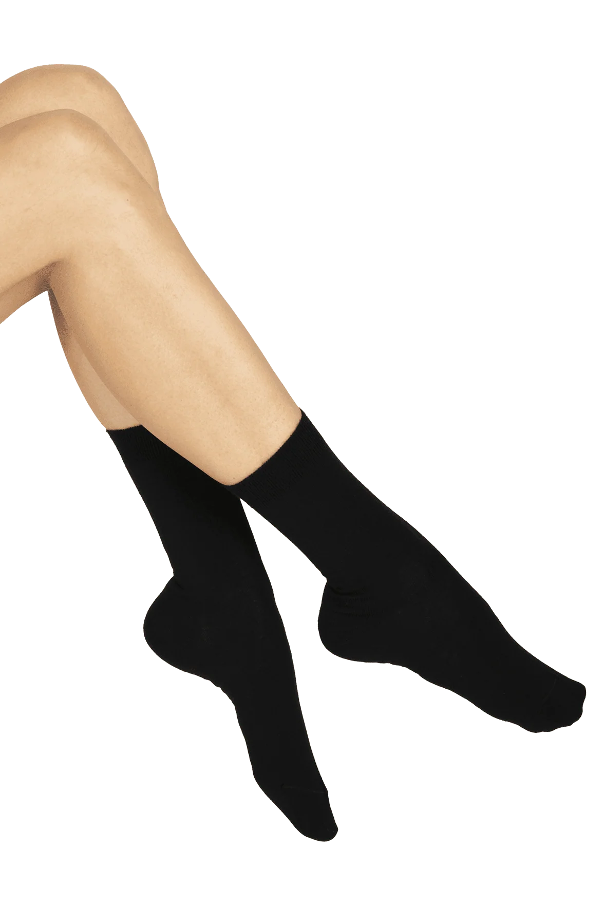 Chaussettes Unies en Laine - Noir - Image 5