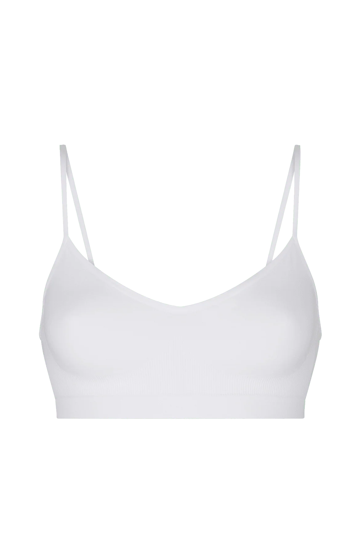 Brassière Bretelles Fines Pure Skin - Blanc - Image 3