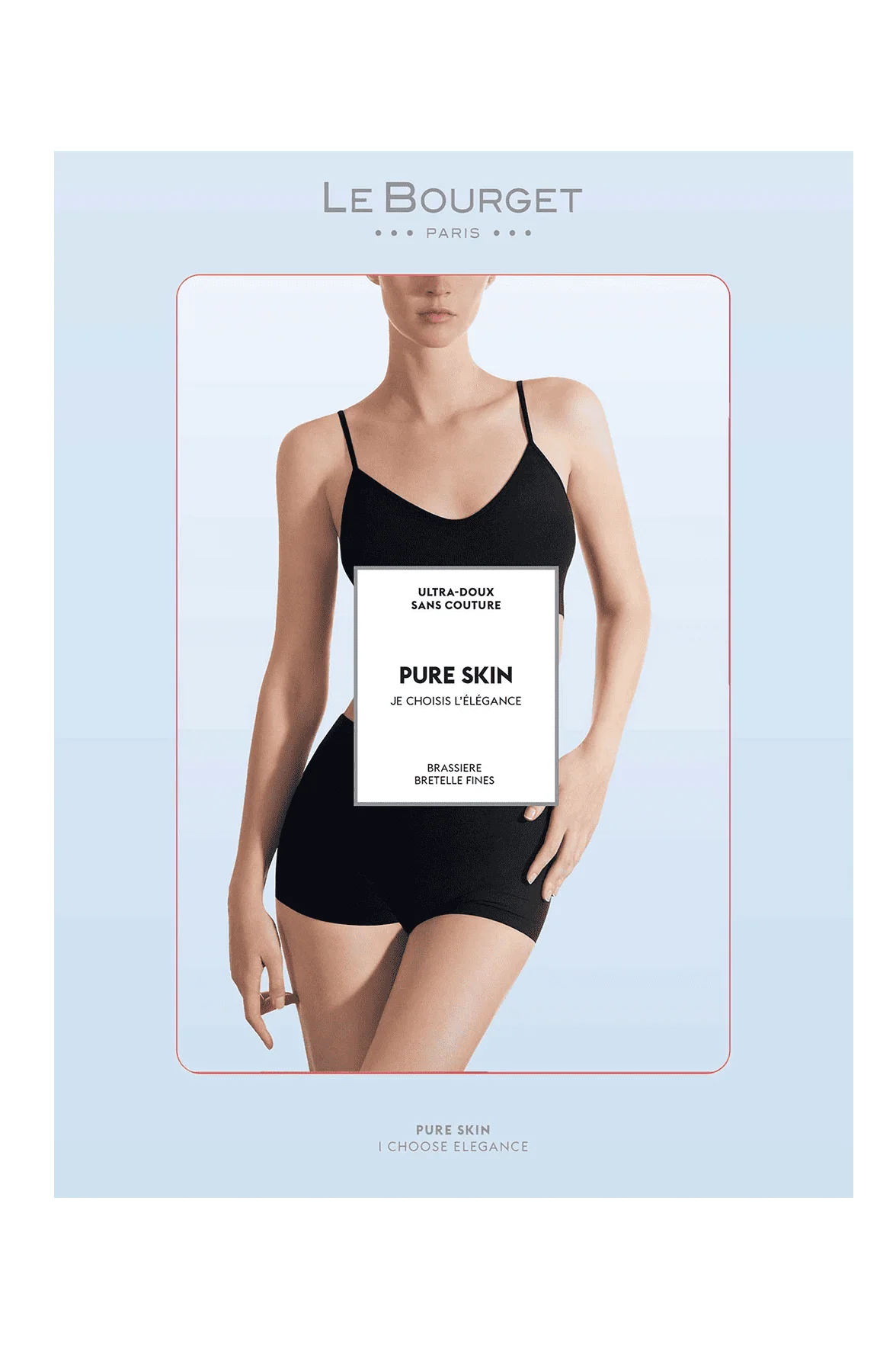 Brassière Bretelles Fines Pure Skin - Marine - Image 3