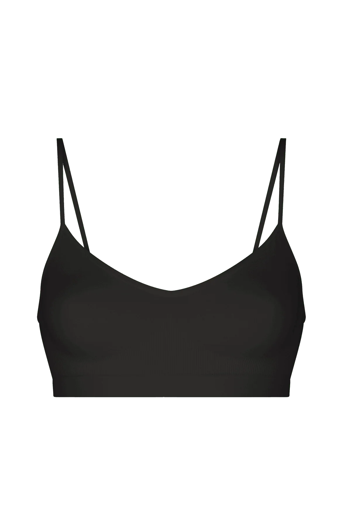 Brassière Bretelles Fines Pure Skin - Noir - Image 3