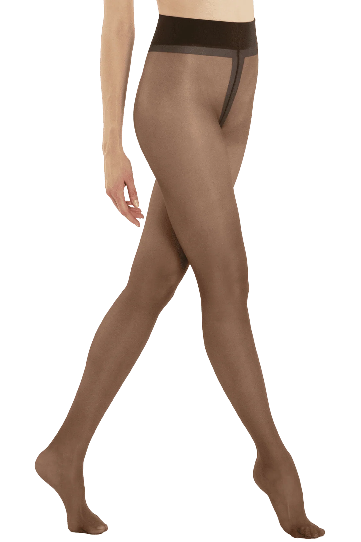 Collant Transparent Satiné Ultra Confort 20D - Nearly Black