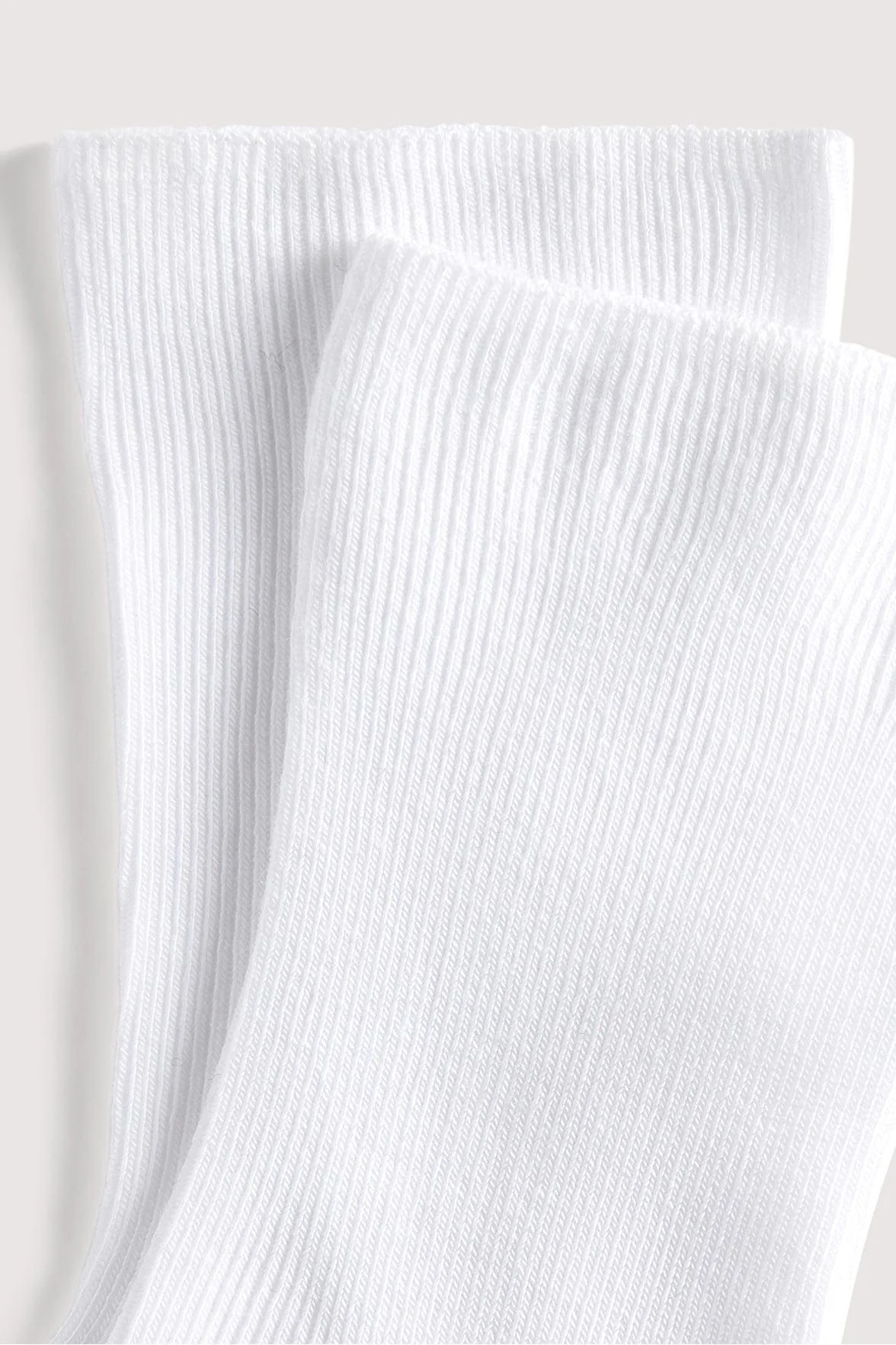 Chaussettes Fines Côtes Non Comprimante en Coton Bio - Blanc - Image 4