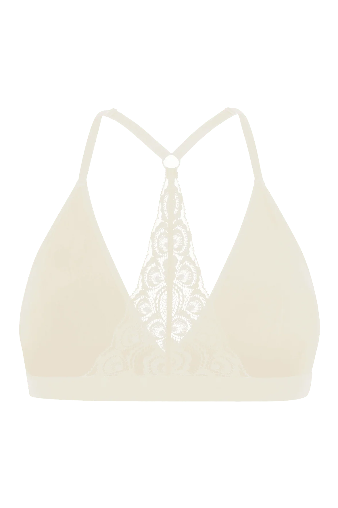 Brassière Bretelles Fines Dos Dentelle Oh Mademoiselle - Naturel - Image 2